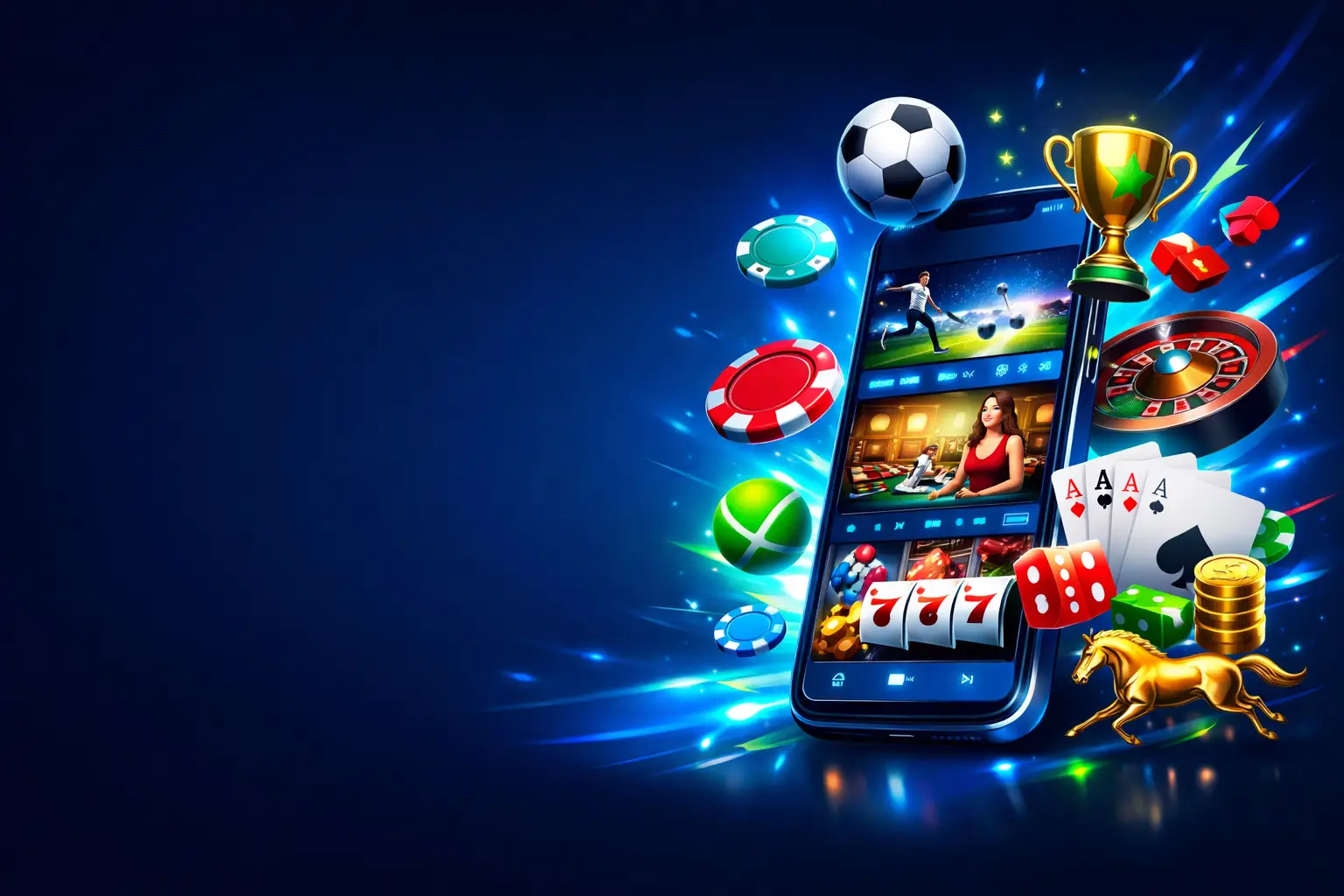 1xBet mobil tətbiqi banneri — iOS və Android üçün